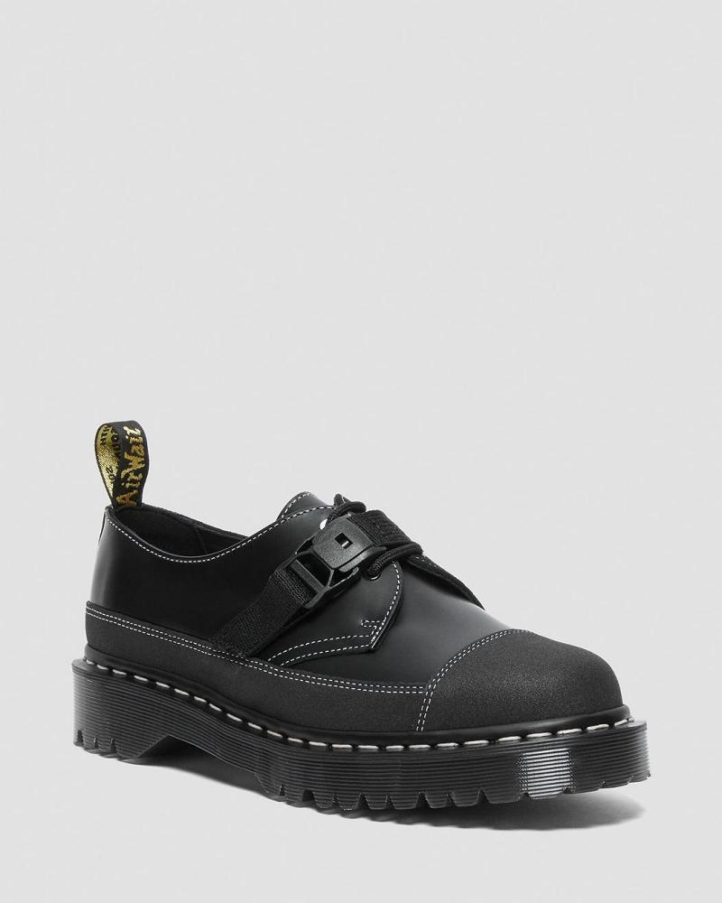 Dr Martens 1461 Tech Made in England Gesp Oxford Schoenen Heren Zwart | NL 209SGL